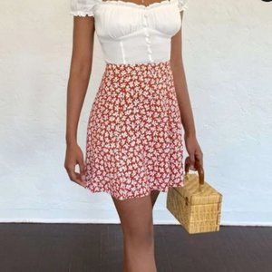 Reformation Flounce Skirt